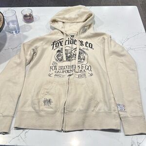 Fox racing zip up hoodie